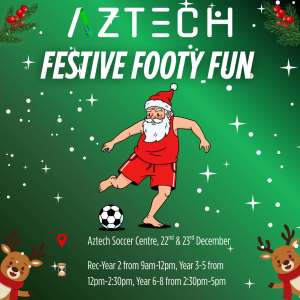 Aztech Festive Footy Camp 2025 – Year 3, Year 4 and Year 5