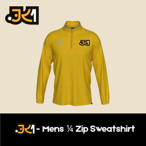 JK1 - Mens 1/4 Zip Sweatshirt (YELLOW)
